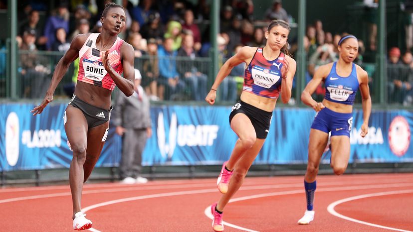 Tori Bowie in 200 meters