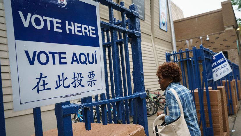 voting in primary election, New York City