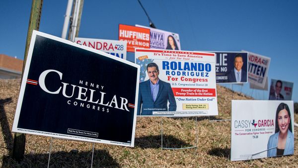 Candidate signage, Laredo, Texas