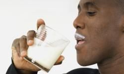 Having cramps, gas or diarrhea after drinking milk is a condition called lactose intolerance.