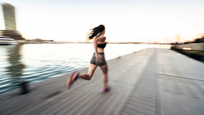 woman running