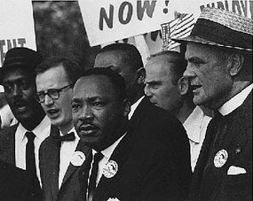 Martin Luther King, Jr. during the Civil Rights March On Washington, D.C.