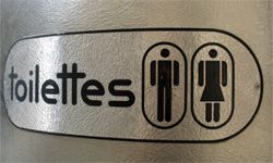 Toilettes sign
