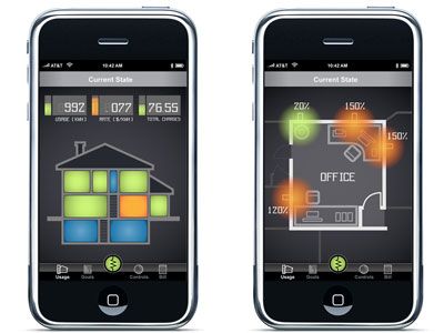 Current State is an iPhone application, currently in the concept stage, that would allow for a variety of remote energy monitoring and management capabilities, including turning home appliances on or off through your iPhone.