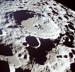Craters on the far side of the moon