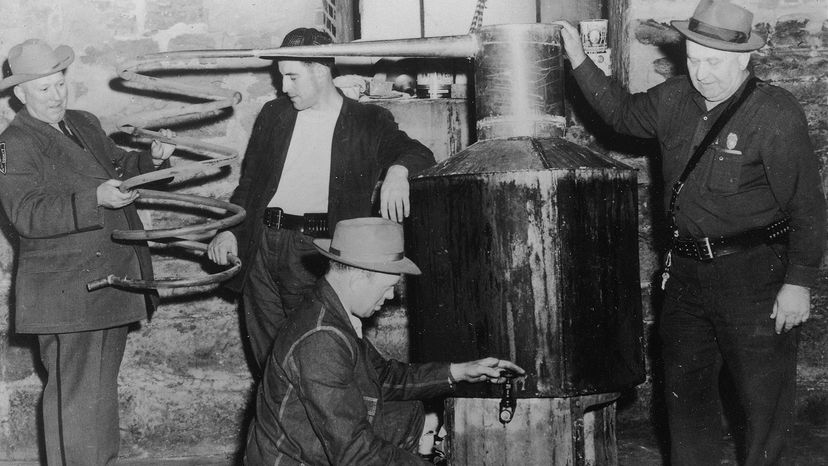 revenue agents examine boiler