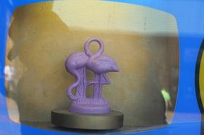 The flamingo figurine is one of many animal molds that were created for Mold-A-Ramas.