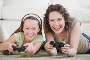 While there aren't games designed just for moms, some are designed with women in mind  --  or at least not ignored.