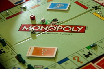 Monopoly board. 