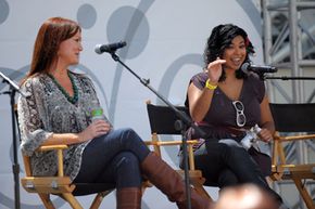 Food bloggers Ree Drummond (left) and Aarti Sequeira participate in a panel discussion at a food festival in 2010. Both women have since landed shows on the Food Network and Drummond has published three cookbooks, a memoir and two children's books.