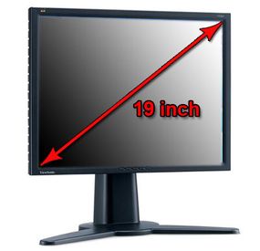 LCD screen size