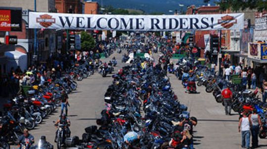 What are the most famous motorcycle rallies in the U.S.?