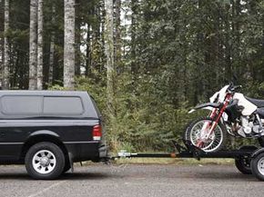 motorcycle towing trailer