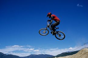 Mountain bike jump