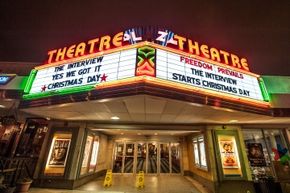 Movie theater marquee