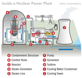 nuclear reactor labeled diagram