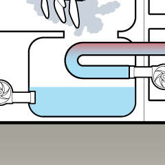 ncuclear reactor cooling water condenser