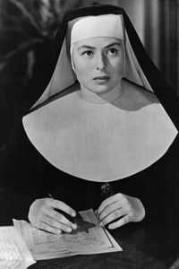 Ingrid Bergman as a nun in the 1945 film "The Bells of St. Mary's."