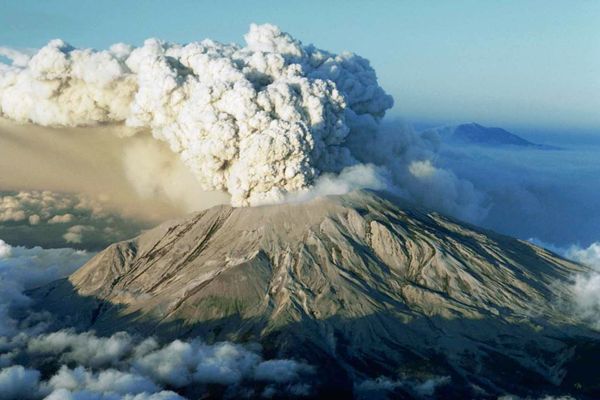 While humans haven't been able to control nano-sized particles until quite recently, nanoparticles have always existed. They are present in volcanic ash, like the plumes that blasted from Mount St. Helens in 1980.