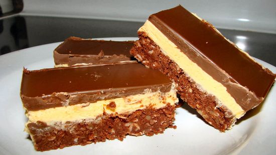 Nanaimo巧克力棒是加拿大超级甜的免烤甜点＂class=