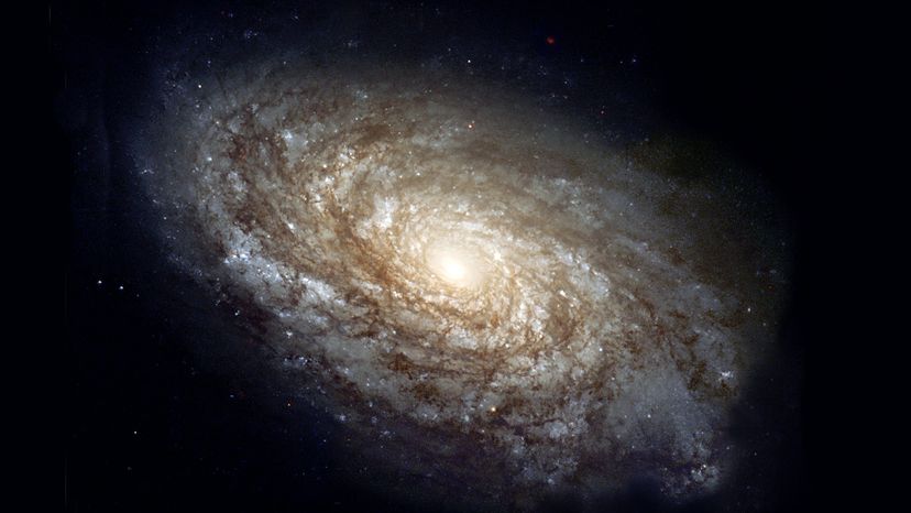 Hubble telescope view of galaxy