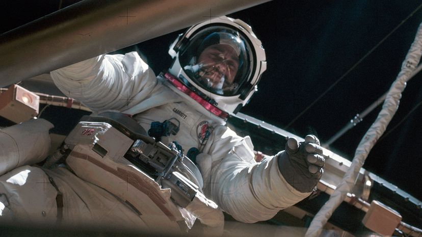 Astronaut Owen Garriott in the Sklab 3 Extravehicular Activity