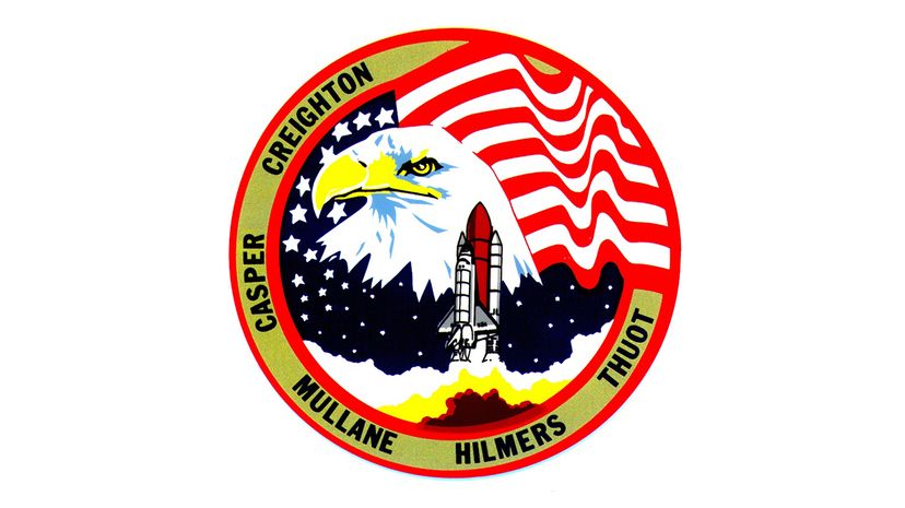 Shuttle mission badge