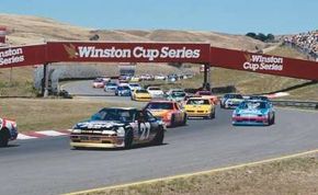 Infineon Raceway presents a challenge to stock car driversbecause of its many twists and turns.