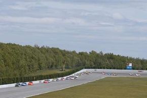Pocono Raceway is the onlytriangular-shaped track in NASCAR racing.