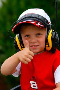 A young NASCAR fan