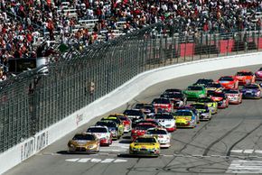 The start of the NASCAR Nextel Cup Series Pepboys Auto 500 at Atlanta Motor Speedway on Oct. 28, 2007, in Hampton, Ga.