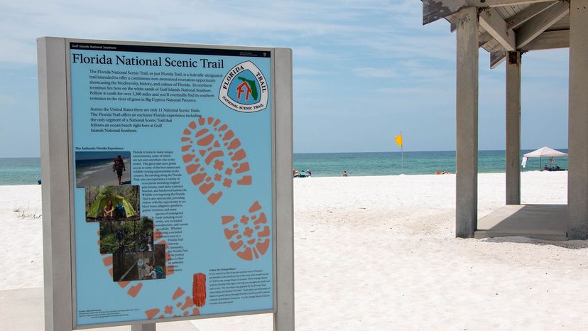 Florida National Scenic Trail sign, Santa Rosa Beach