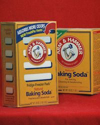 Bring baking soda out of the fridge and onto your armpits.