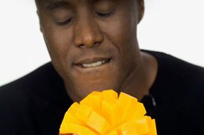 man with mango