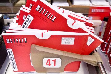 red Netflix envelopes