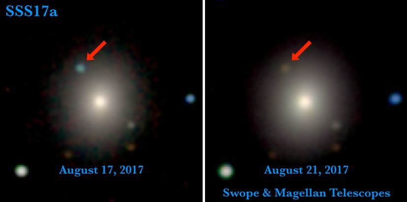 Neutron star merger in optical and near-infrared light