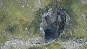 Explore the adventure of nature's cliff-side landscape.