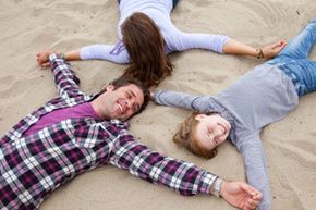 Family playing together. 