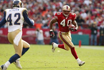 Fred Beasley on the field