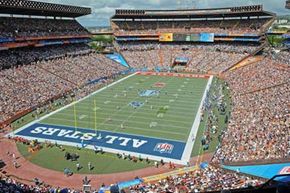 Fans fill Aloha Stadium during the second quarter of the 2009 NFL Pro Bowl in Honolulu, Hawaii.