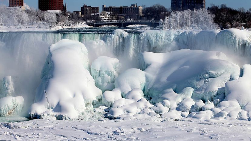 frozen waterfall