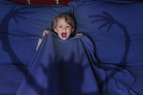 child screaming in bed