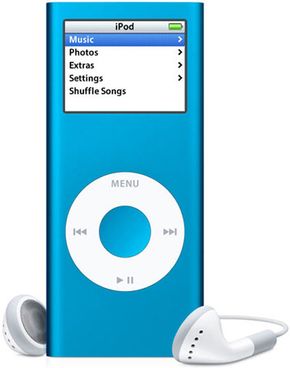 An iPod Nano, $110-$149 for 2 GB, $150-$199 for 4 GB, $200-$249 for 8 GB