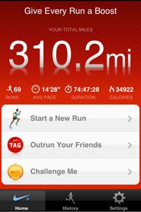 nike+ gps app for iPhone