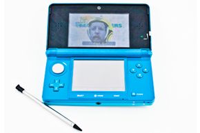 The front-facing camera on the Nintendo 3DS can take images that you can use in applications and games.
