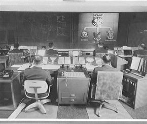 The NORAD command center in the late 1960s/early 1970s