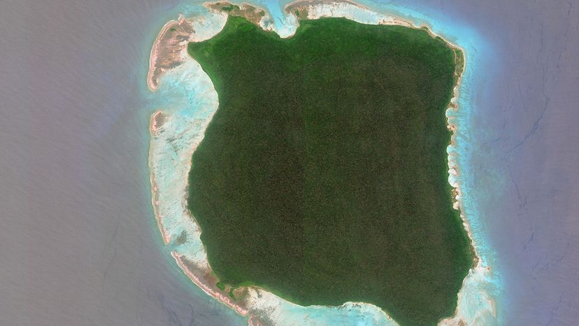 satellite image of North Sentinel Island