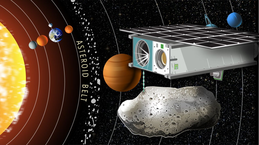 行星资源公司希望从太空岩石中获取有价值的资源和商品。它将于2015年12月发射Arkyd 6探测器(如图)。HowStuffWorks＂width=