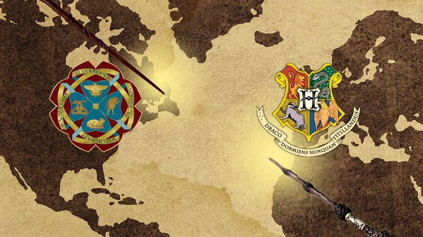 Illustration with wizarding maps