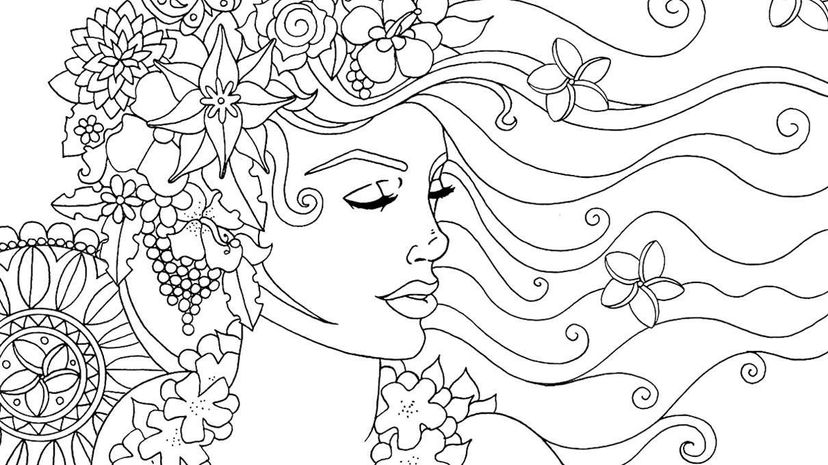Artist Anastasia Catris created the image above. It's pulled from one of nine adult coloring books that Catris has made so far. Anastasia Catris